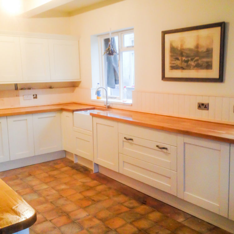 Kitchen work surface and units