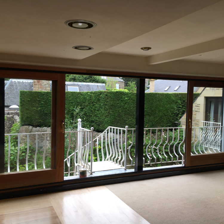 Wooden Sliding Glass Door